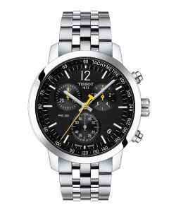 Tissot PRC 200 Chronograph 43mm musta edestä