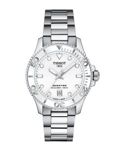 Tissot Seastar 1000 36mm - valkoinen kellotaulu - edestä