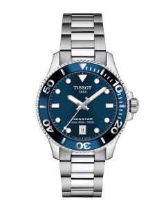 Tissot Seastar 1000 36mm sininen edestä