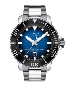 Tissot Seastar 2000 Professional Powermatic 80 46mm sininen edestä