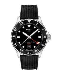 Tissot Seastar 1000 Quartz GMT 40mm musta edestä