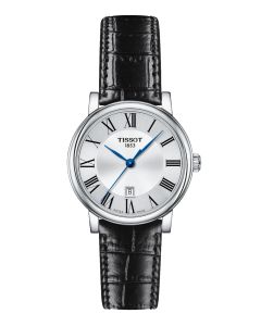 Tissot carson premium lady 30mm hopea edestä