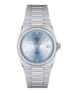 Tissot PRX 35mm vaaleansininen edestä