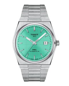 Tissot PRX Powermatic 80 40mm mintunvihreä edestä