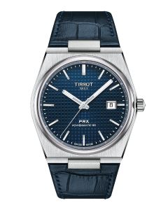 Tissot PRX Powermatic 80 40mm sininen edestä