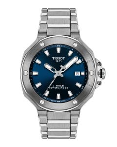 Tissot T-Race Powermatic 80 41mm sininen edestä