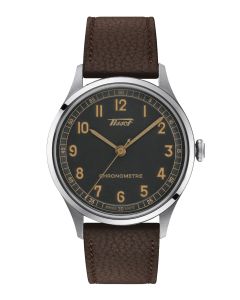 Tissot Heritage1938 Automatic Cosc 39mm antrasiitinharmaa edestä