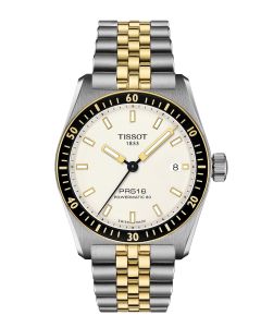 Tissot PR516 Powermatic 80 38mm valkoinen edestä