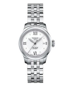 Tissot Le Locle T41118316 timantit hopea kellotaulu