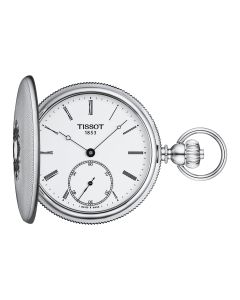 Tissot Savonnette 48,5mm valkoinen edestä