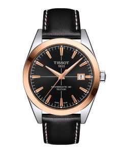 Tissot Gentleman Powermatic 80 Silicium Solid 18K Gold Bezel edestä