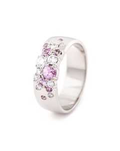 Au3 Keto sormus Kevät 6mm 17106-WG-DSp