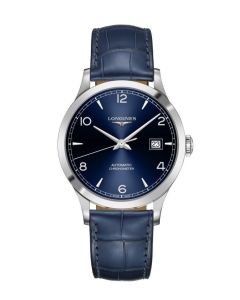 Longines Record 40mm -sininen edestä