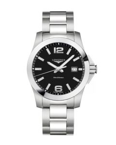 Longines Conquest 41mm musta edestä