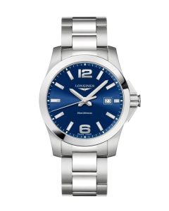 Longines Conquest 41mm sininen edestä