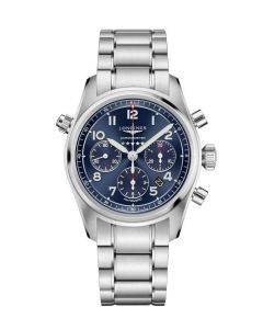 Longines Spirit Chronograph 42mm -sininen edestä