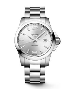 Longines Conquest 43mm hopea edestä