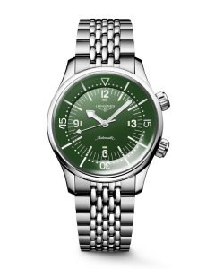 Longines Legend Diver 39mm vihreä edestä