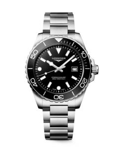 Longines HydroConquest L37694566 musta kellotaulu 42mm 2026new