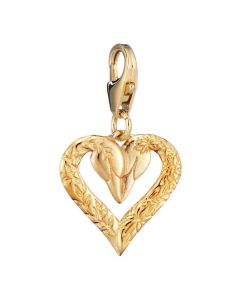 Lumoava Joutsenet charm keltakullattu hopea L61260800000