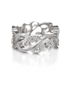 Lumoava Eden hopeasormus 9mm 524400