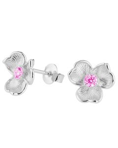 Anna korvakorut pinkillä kivellä hopeaa L54263850000