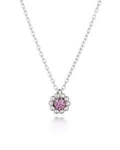 Lumoava Daisy Pinkki Hopea 9x10mm L56248150000