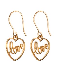 Lumoava Love korvakorut 14K