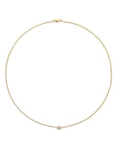 Mockberg Thin Diamond Kaulakoru MO560 kulta pvd teräs zirkonia