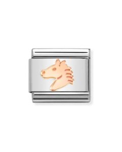 Nomination Teräspala Horse Head 9K 430104/46