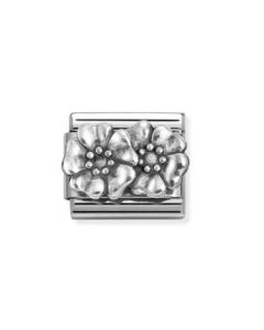 Nomination Silver Flowers Teräspala 330101/73
