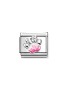 Nomination Teräspala Tassu Pinkki/Valkoinen 330321/13