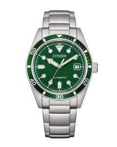 Citizen Automatic Marine Mecha NJ0220-52X vihreäkellotaulu 1