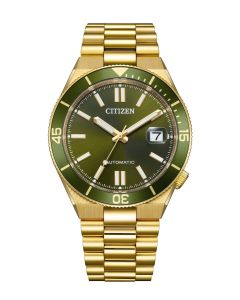 Citizen Tsuyosa Shore Automatic NJ0232-53X vihreä-kulta miesten kello 1