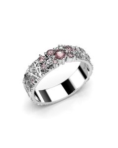 Festive VK tim. sormus Routa Rakka Pink 5mm 627-033P