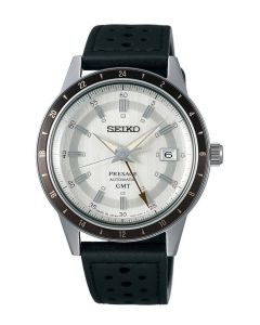 Seiko Presage Style60's GMT harmaa edestä