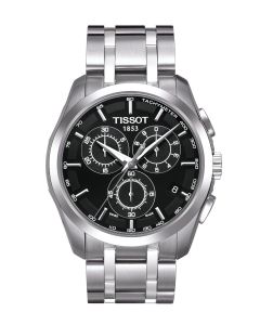 Tissot Couturier Chronograph T0356171105100 musta kellotaulu