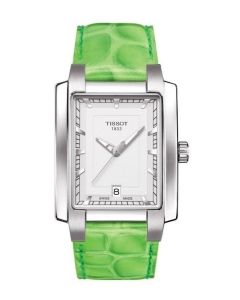 Tissot TXL T0613101603103 - vihreä-nahka-teräs