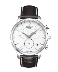 Tissot Tradition Chronograph T0636171603700 valkoinen kellotaulu