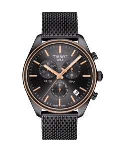 Tissot PR 100 Chronograph 41mm antrasiitti edestä