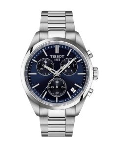 Tissot PR 100 Chronograph 40mm sininen edestä