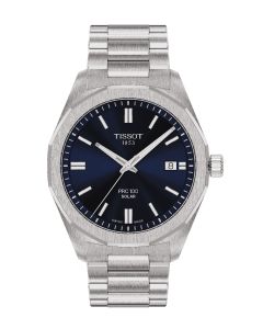 Tissot PRC 100 Solar 39mm sininen edestä
