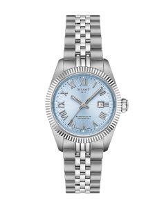 Tissot Ballade Powermatic 48 COSC 30mm jäänsininen edestä