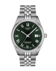 Tissot Ballade Powermatic 80 COSC 39mm vihreä edestä