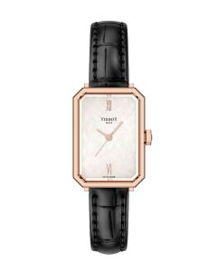 Tissot SRV helmiäinen nahkaranneke edestä