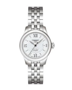 Tissot Le Locle T41118333 hopeanvärinen kellotaulu
