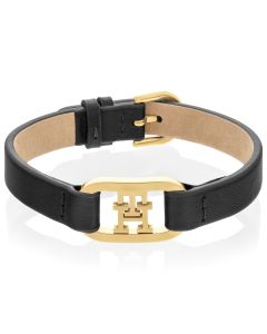 Tommy Hilfiger Monogram THJ2780830 - musta nahka / teräs rannekoru