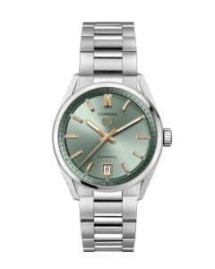 TAG Heuer Carrera Date 36mm -vihreä edestä