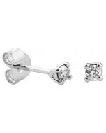 Kohinoor Estelle timanttikorvakorut 14K valkokultaa 143-216V-14