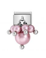 Nomination Charms Swarovski pearl pink 030609/04